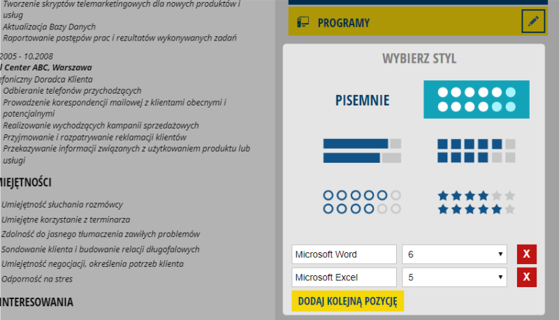 dobre cv w 2020